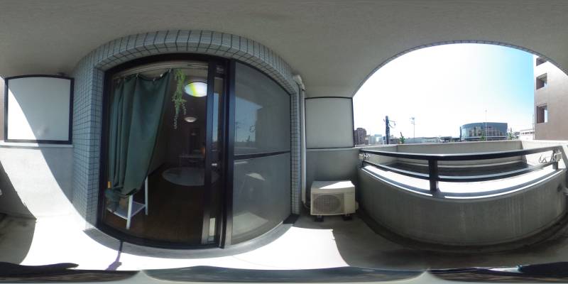 パノラマ画像バルコニー