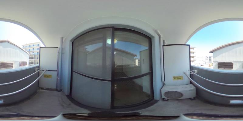 パノラマ画像バルコニー