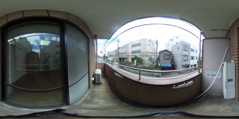 パノラマ画像バルコニー
