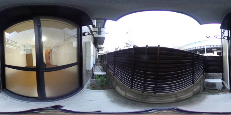 パノラマ画像バルコニー