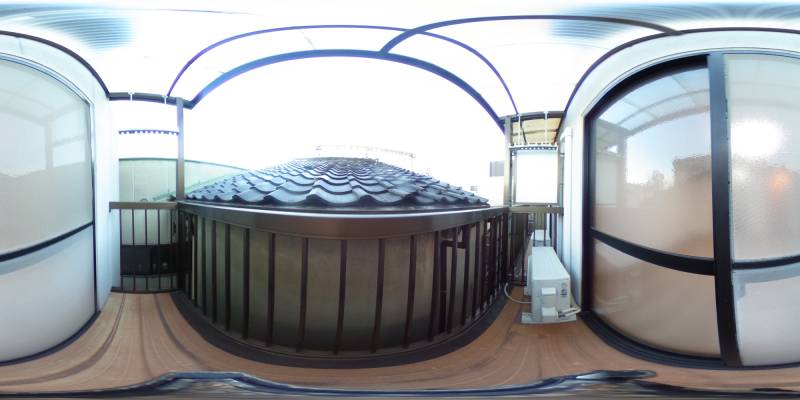 パノラマ画像バルコニー