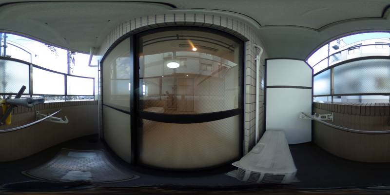 パノラマ画像バルコニー