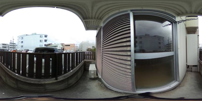 パノラマ画像バルコニー