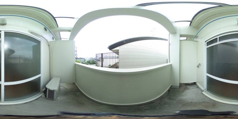 パノラマ画像バルコニー