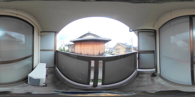 パノラマ画像バルコニー