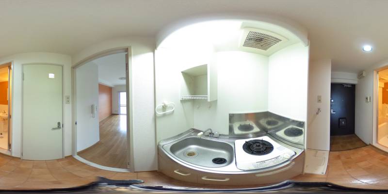 パノラマ画像キッチン