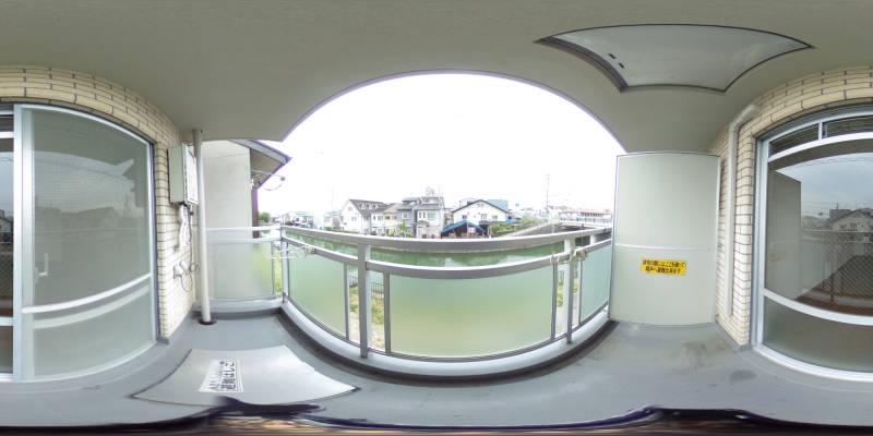 パノラマ画像バルコニー