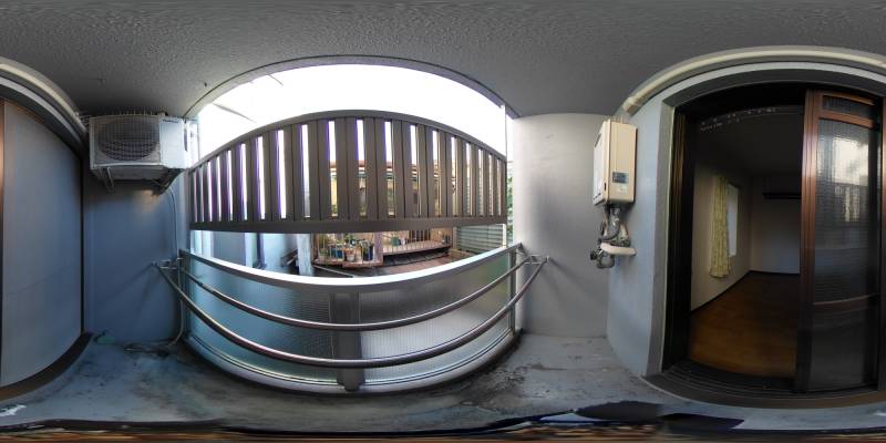 パノラマ画像バルコニー