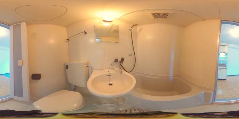 パノラマ画像バスルーム