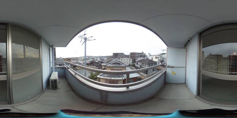 パノラマ画像バルコニー