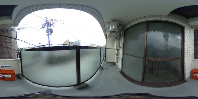 パノラマ画像バルコニー