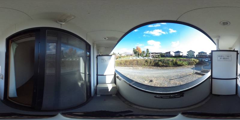 パノラマ画像バルコニー