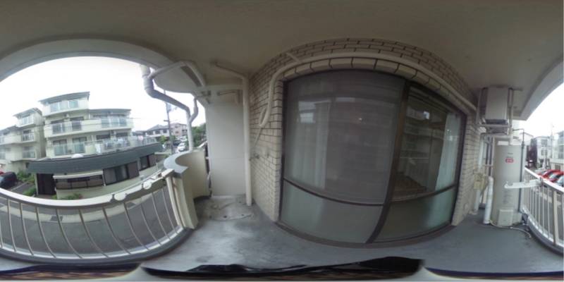 パノラマ画像バルコニー