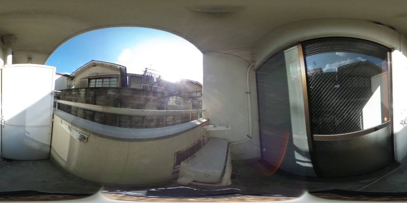 パノラマ画像バルコニー