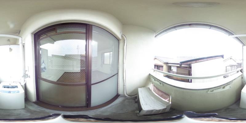 パノラマ画像バルコニー