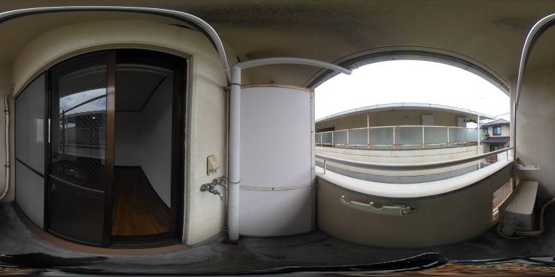 パノラマ画像バルコニー