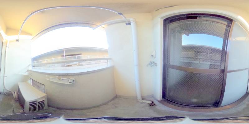 パノラマ画像バルコニー