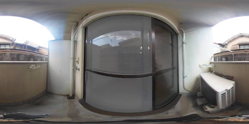 パノラマ画像バルコニー