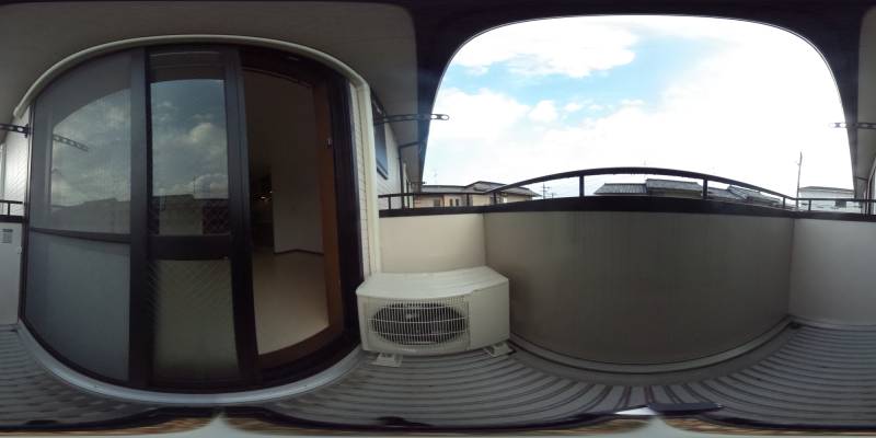 パノラマ画像バルコニー