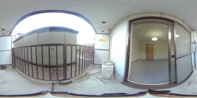 パノラマ画像バルコニー