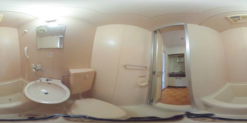 パノラマ画像バスルーム