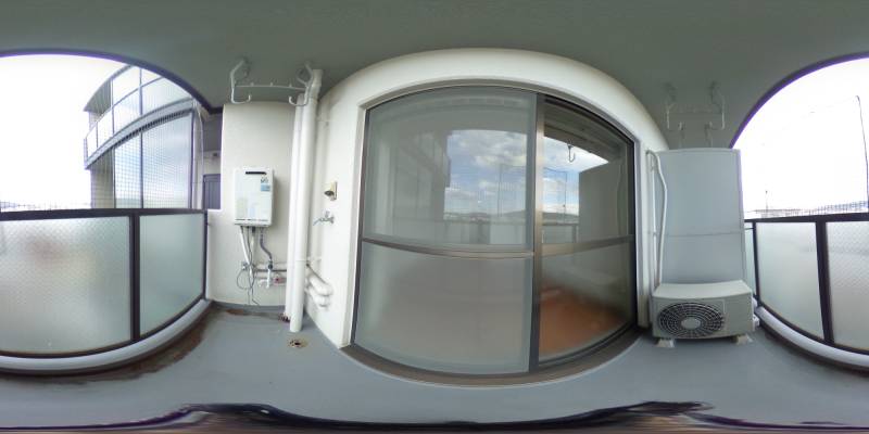 パノラマ画像バルコニー