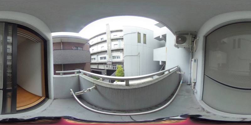 パノラマ画像バルコニー