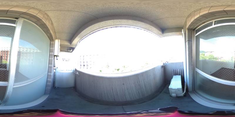 パノラマ画像バルコニー