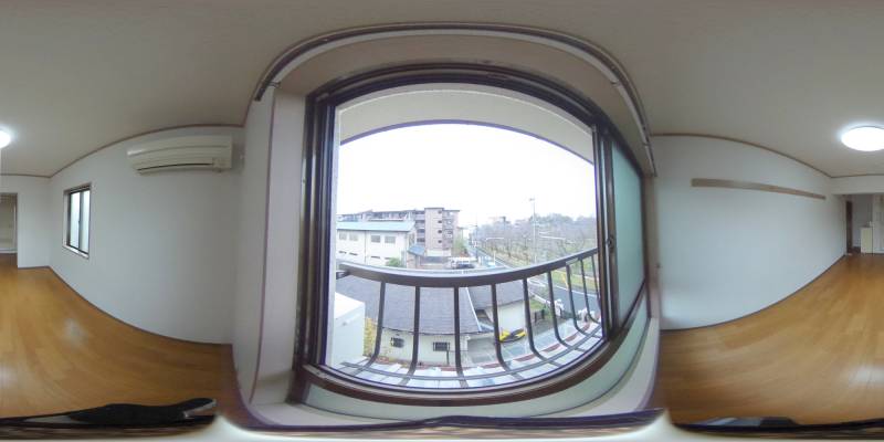 パノラマ画像バルコニー