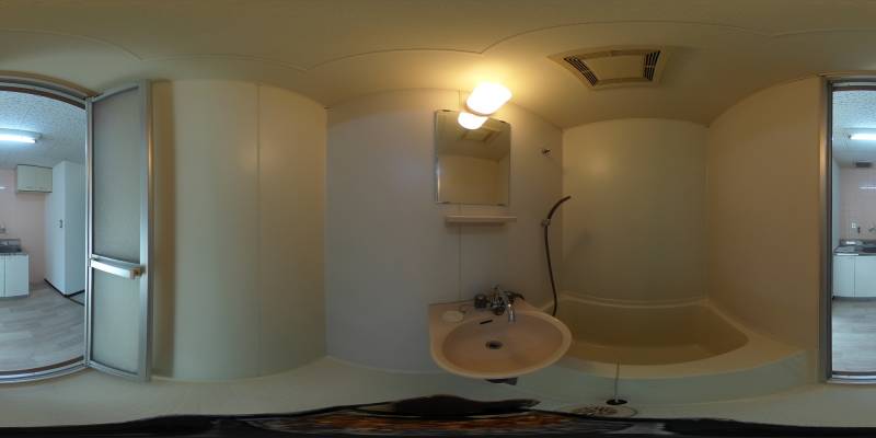 パノラマ画像バスルーム