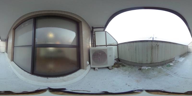 パノラマ画像バルコニー