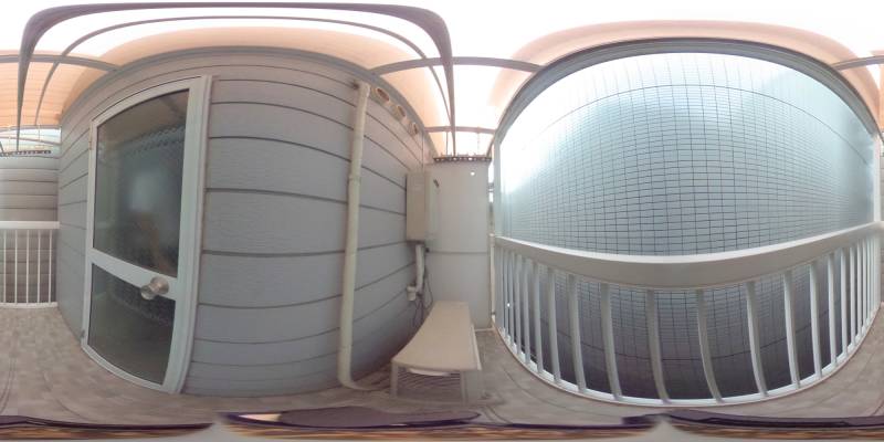 パノラマ画像バルコニー