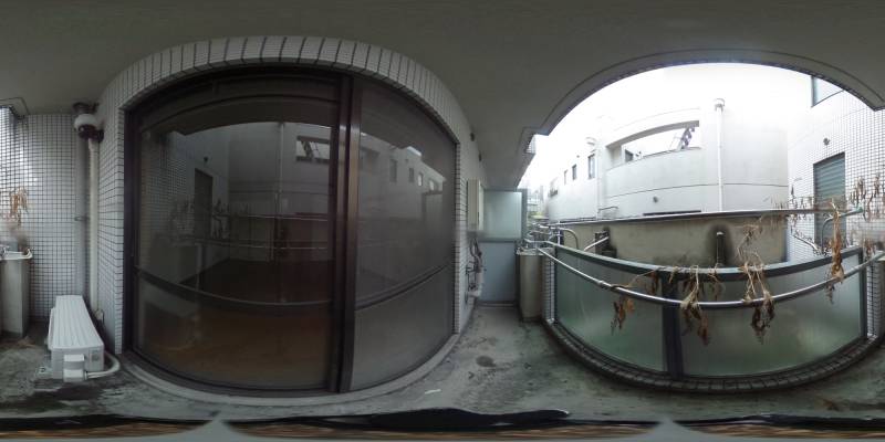 パノラマ画像バルコニー