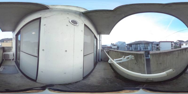 パノラマ画像バルコニー