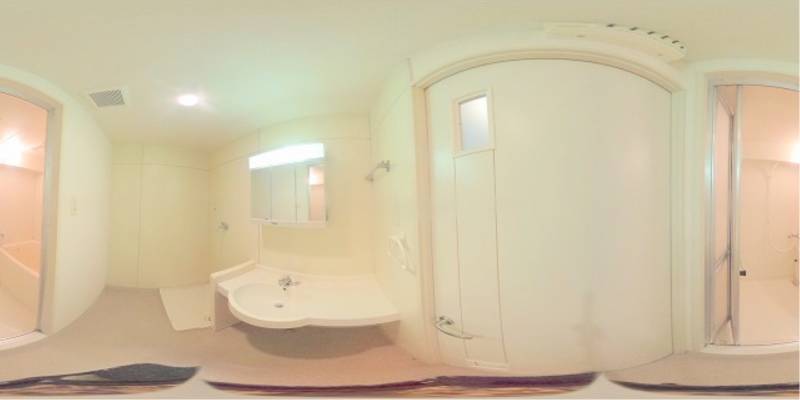 パノラマ画像洗面所