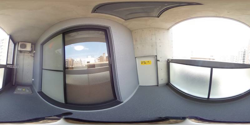 パノラマ画像バルコニー