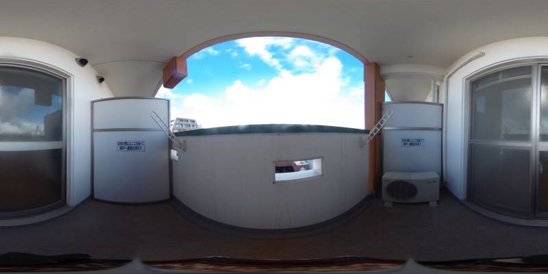 パノラマ画像バルコニー