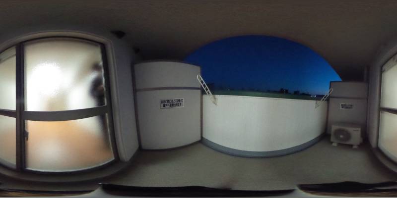 パノラマ画像バルコニー