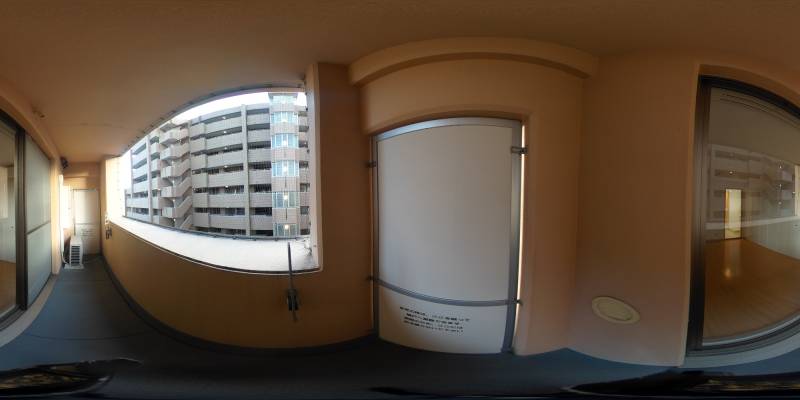 パノラマ画像バルコニー