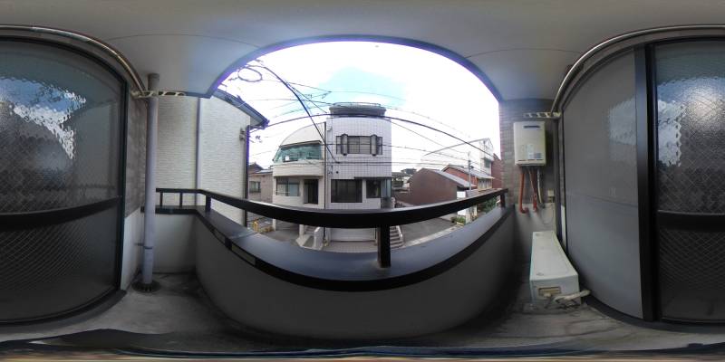 パノラマ画像バルコニー