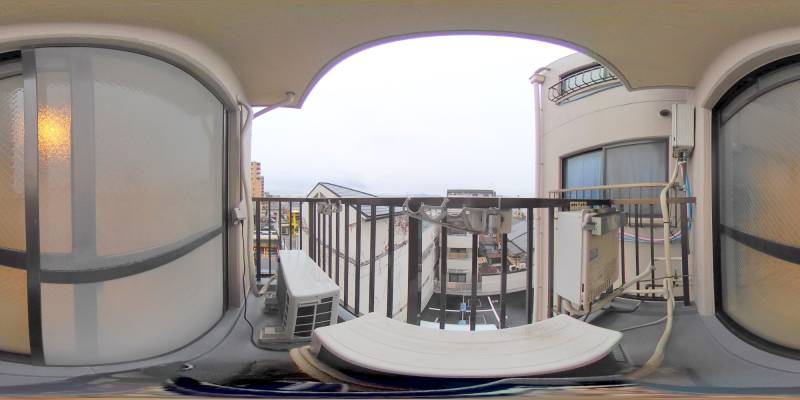 パノラマ画像バルコニー