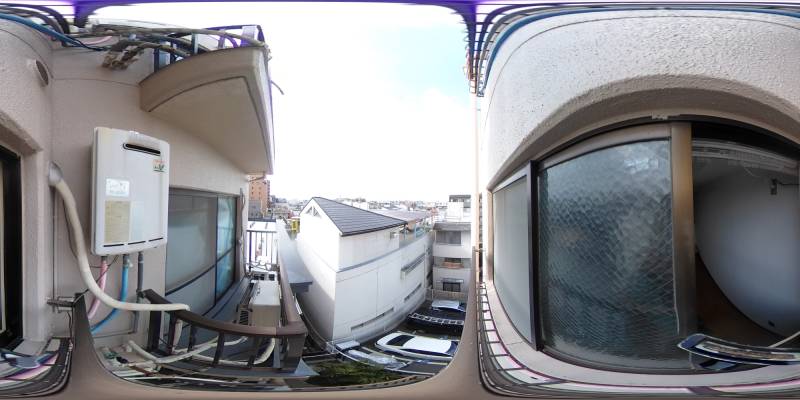 パノラマ画像バルコニー