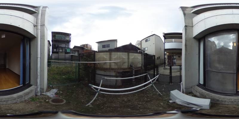 パノラマ画像庭