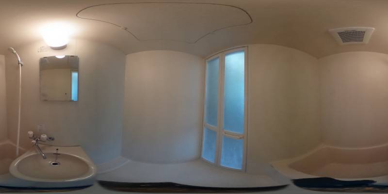 パノラマ画像バスルーム