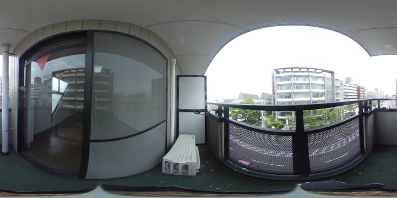 パノラマ画像バルコニー