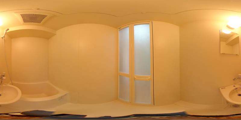 パノラマ画像バスルーム