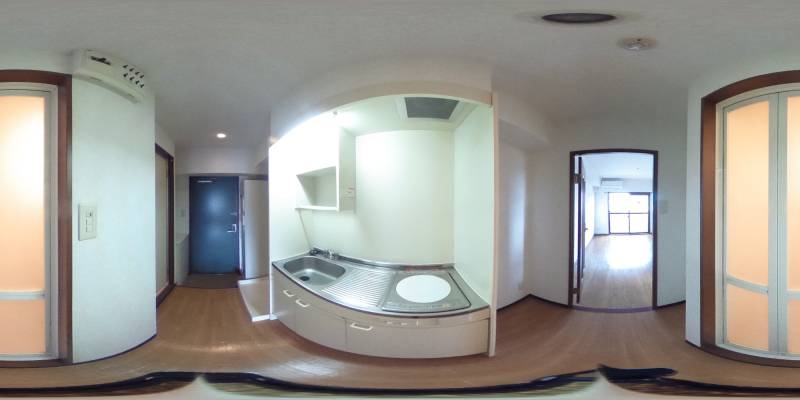 パノラマ画像キッチン