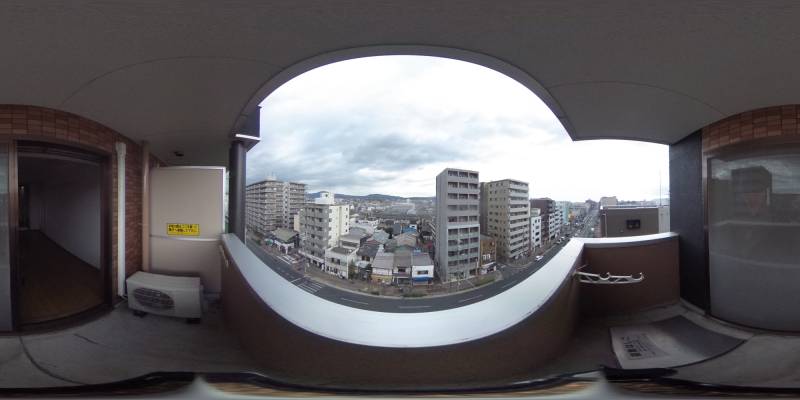 パノラマ画像バルコニー