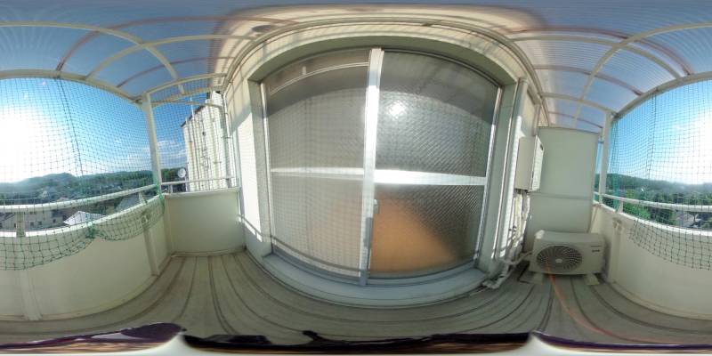 パノラマ画像バルコニー