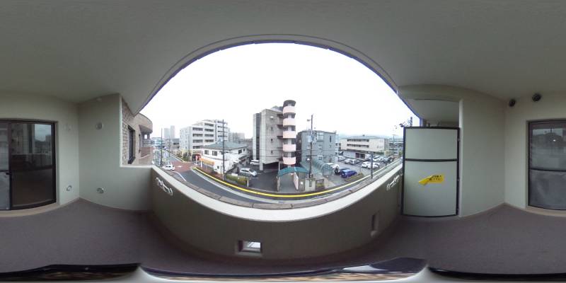 パノラマ画像バルコニー